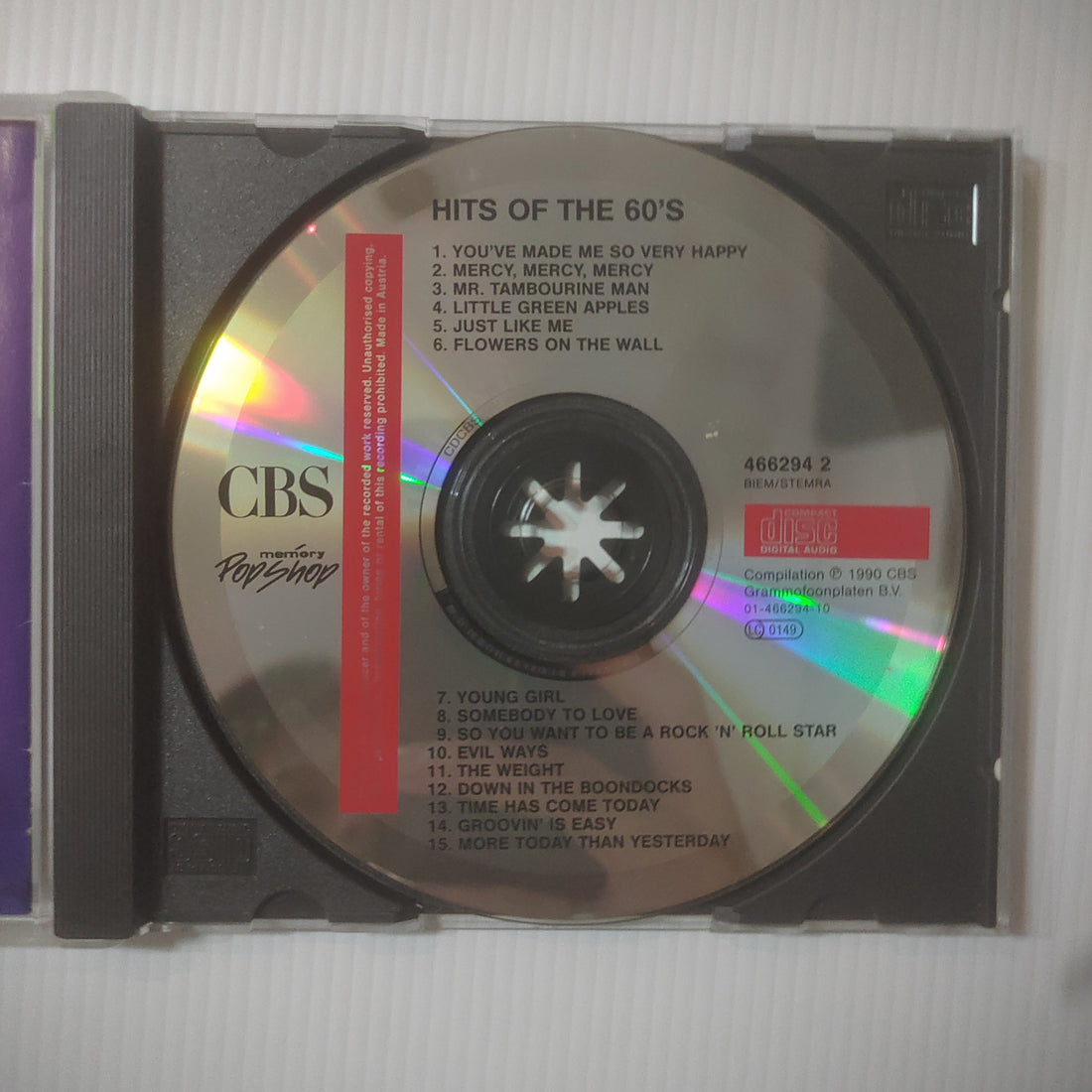 ซีดี Various - Hits Of The 60's (CD) (VG+)