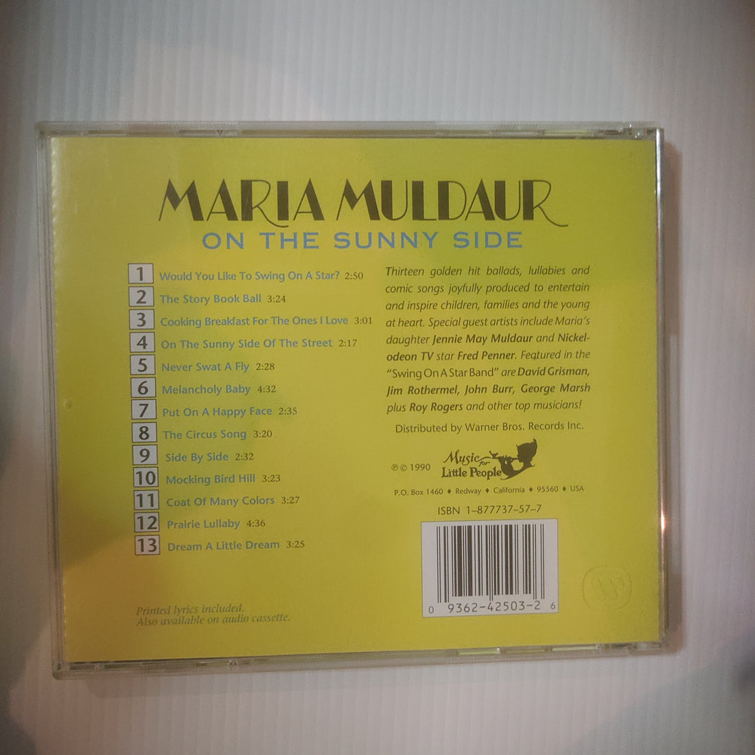 Maria Muldaur - On The Sunny Side (CD) (VG+)