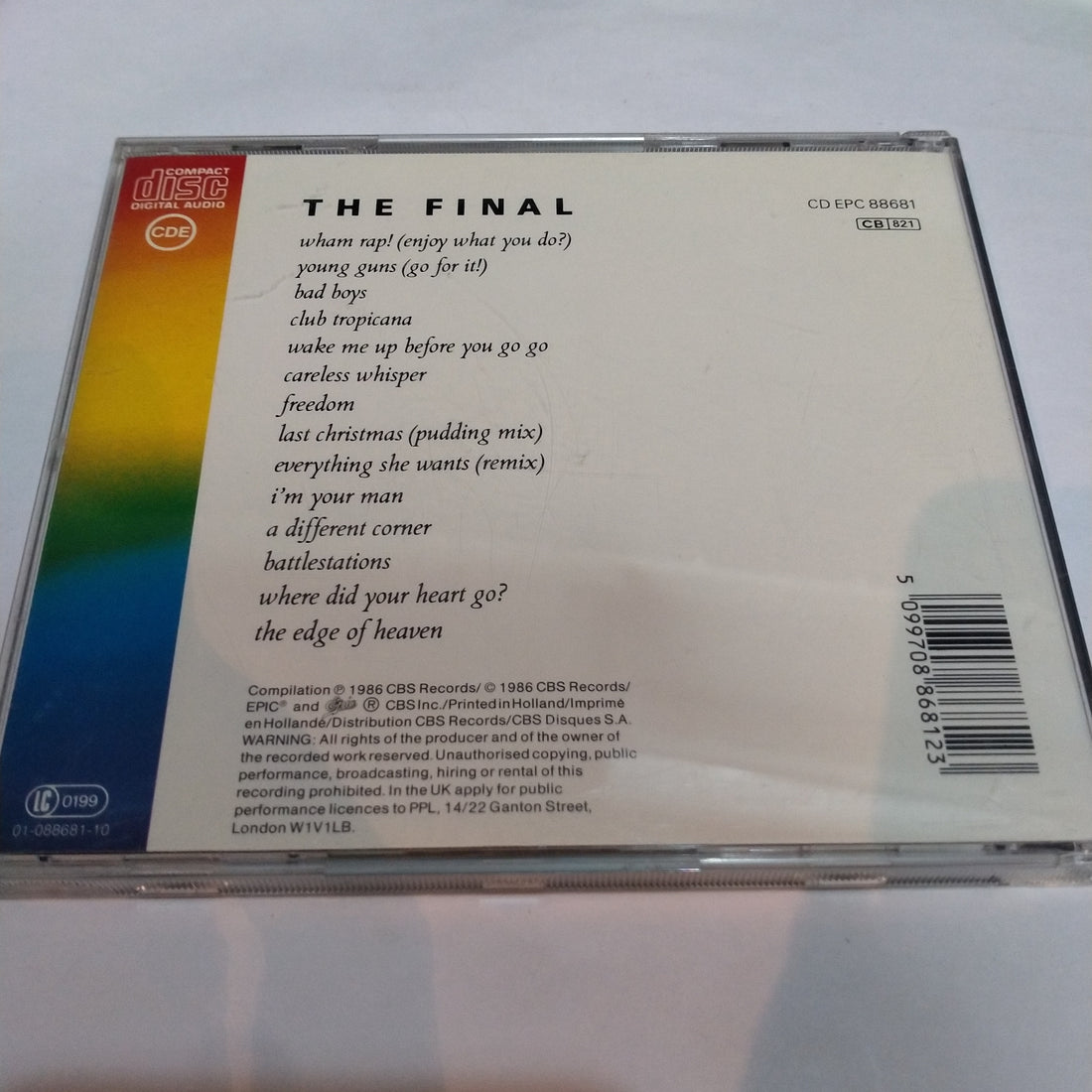 ซีดี Wham! - The Final CD VG+