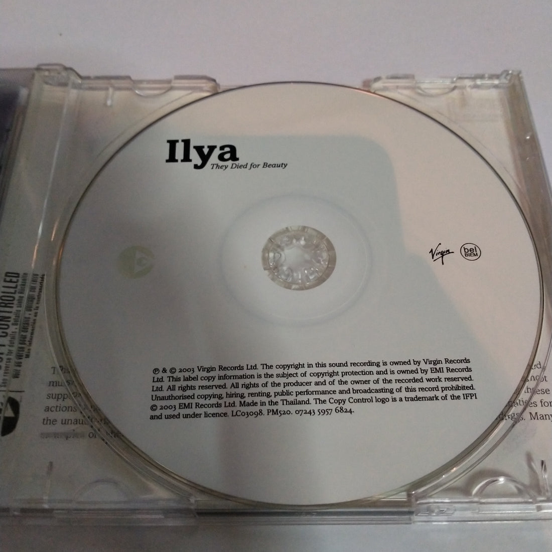 Ilya - They Died For Beauty (CD) (VG+)