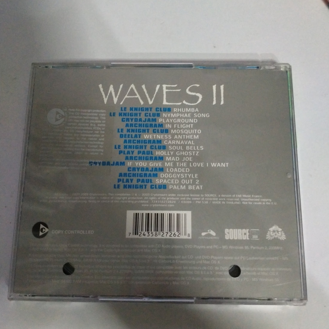 ซีดี Various - Crydamoure Presents Waves II (CD) (VG+)