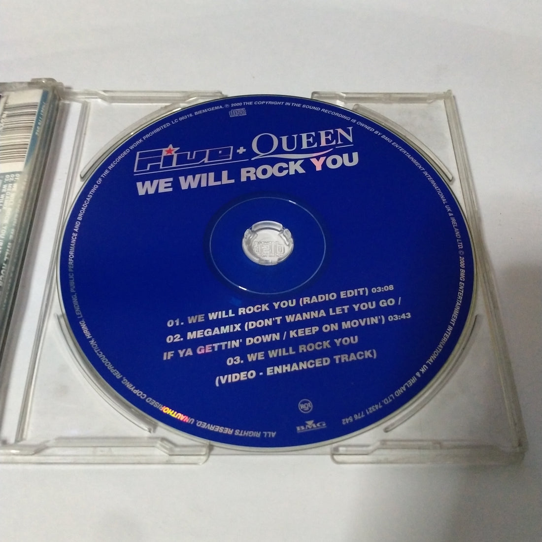 ซีดี Five + Queen - We Will Rock You (CD) (VG+)