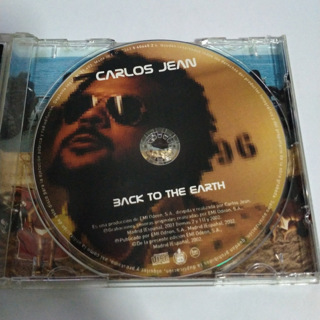 ซีดี Carlos Jean - Back To The Earth (CD) (VG)