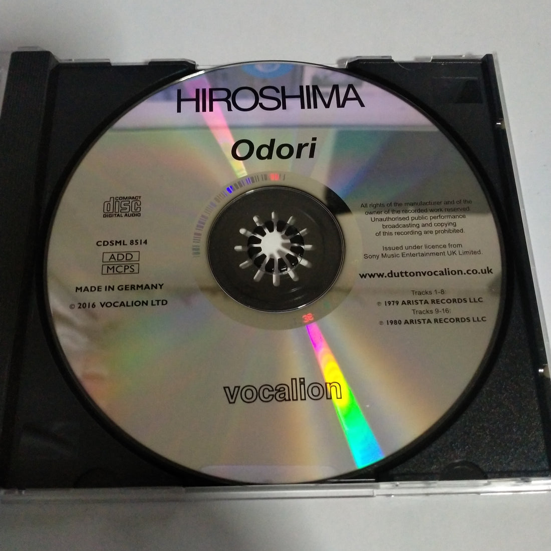 ซีดี Hiroshima  - Hiroshima & Odori (CD) (VG+)