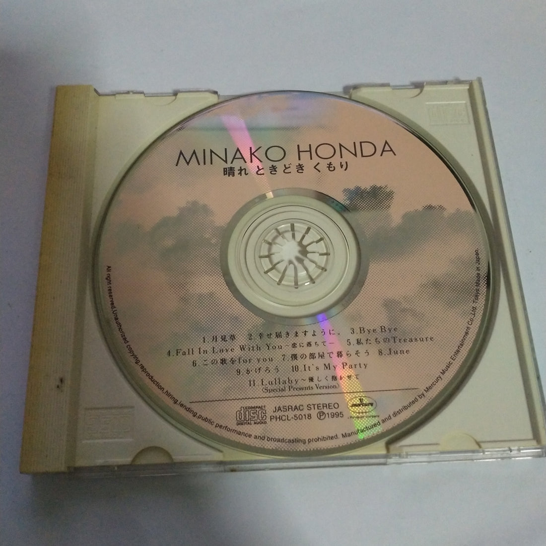 ซีดี Minako Honda - 晴れときどきくもり CD VG+