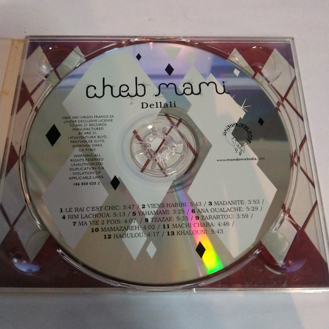 ซีดี Cheb Mami - Dellali (CD) (VG+)