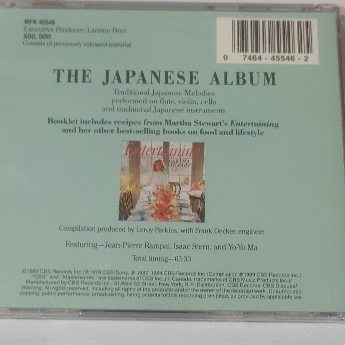 ซีดี Various - Dinner Classics: The Japanese Album (CD) (VG+)