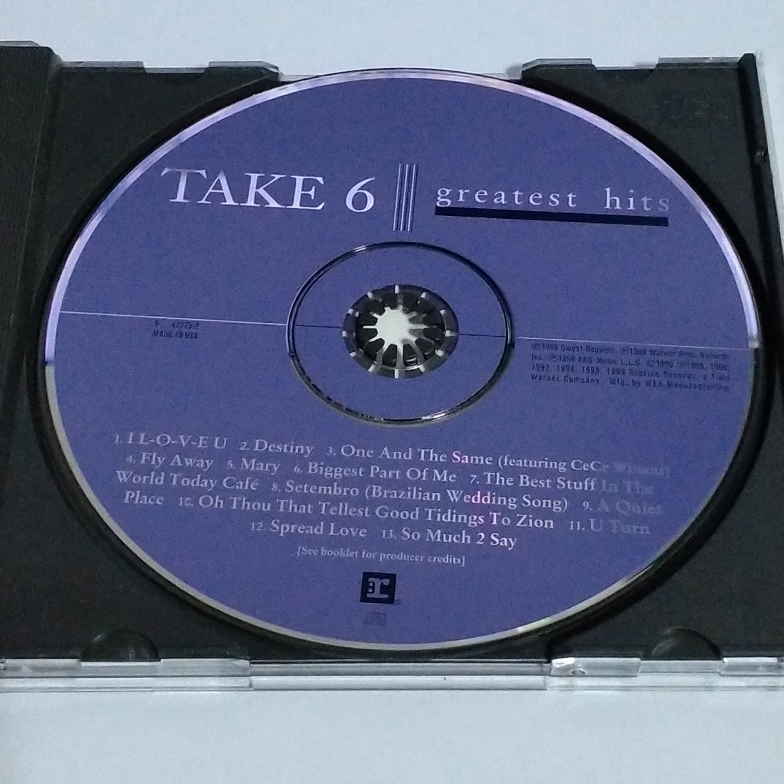 ซีดี Take 6 - Greatest Hits (CD) (VG+)