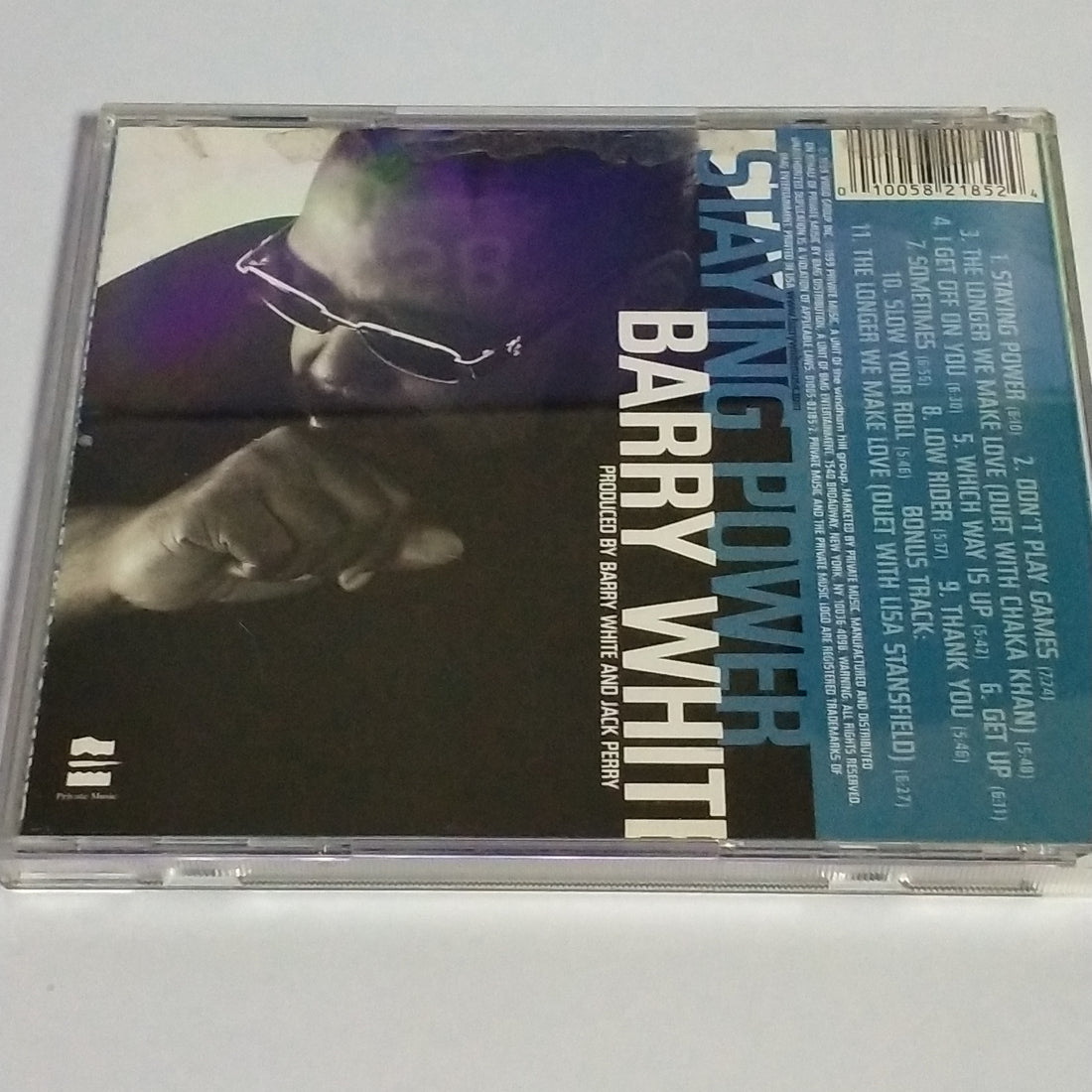 ซีดี Barry White - Staying Power CD NM or M-