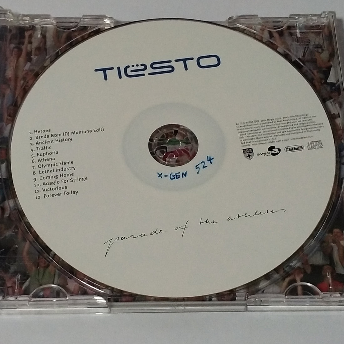 ซีดี DJ Tiësto - Parade Of The Athletes CD VG+