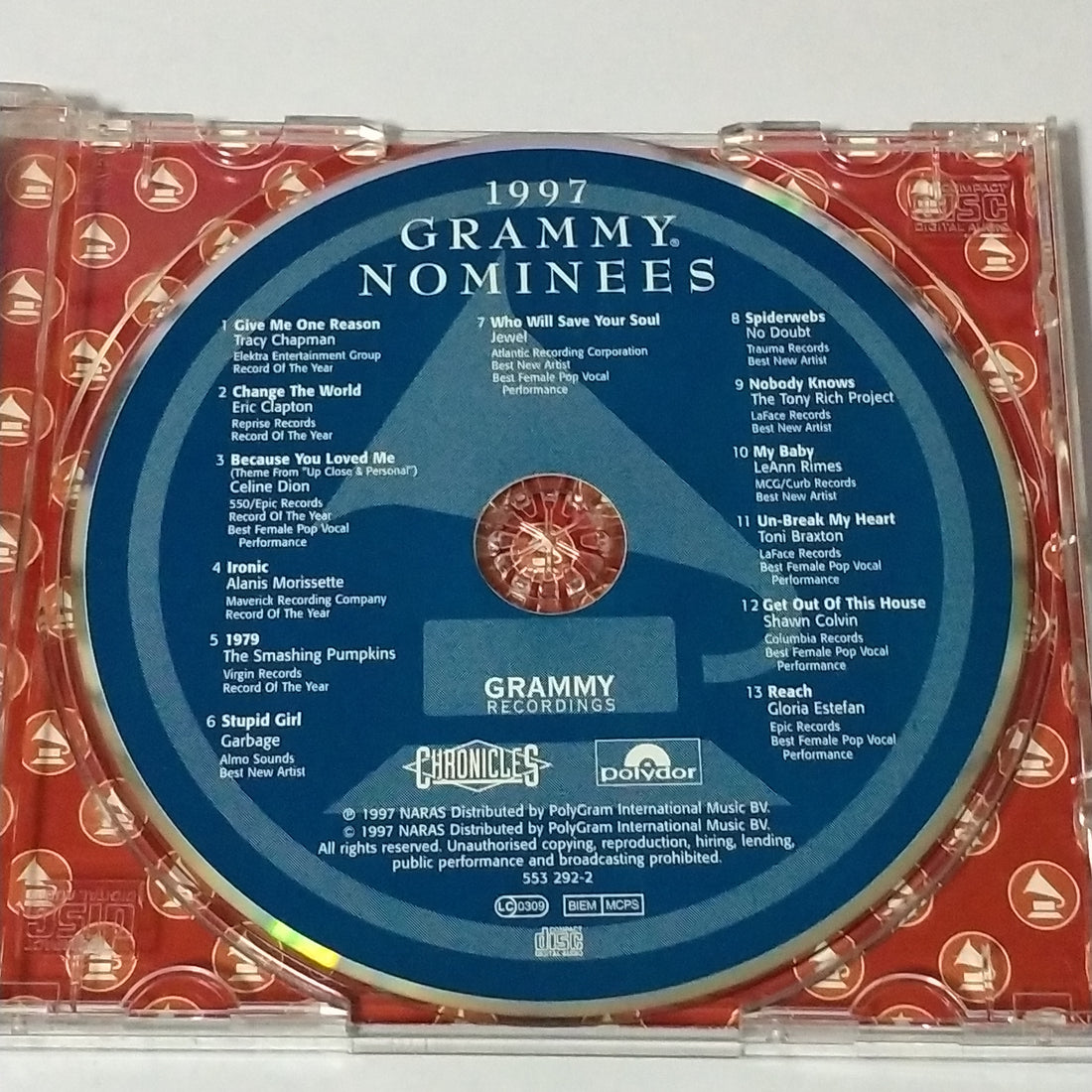 ซีดี Various - 1997 Grammy Nominees CD VG+