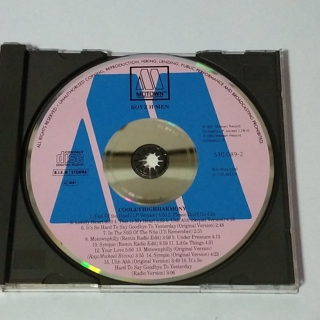 ซีดี Boyz II Men - Cooleyhighharmony (CD) (VG+)