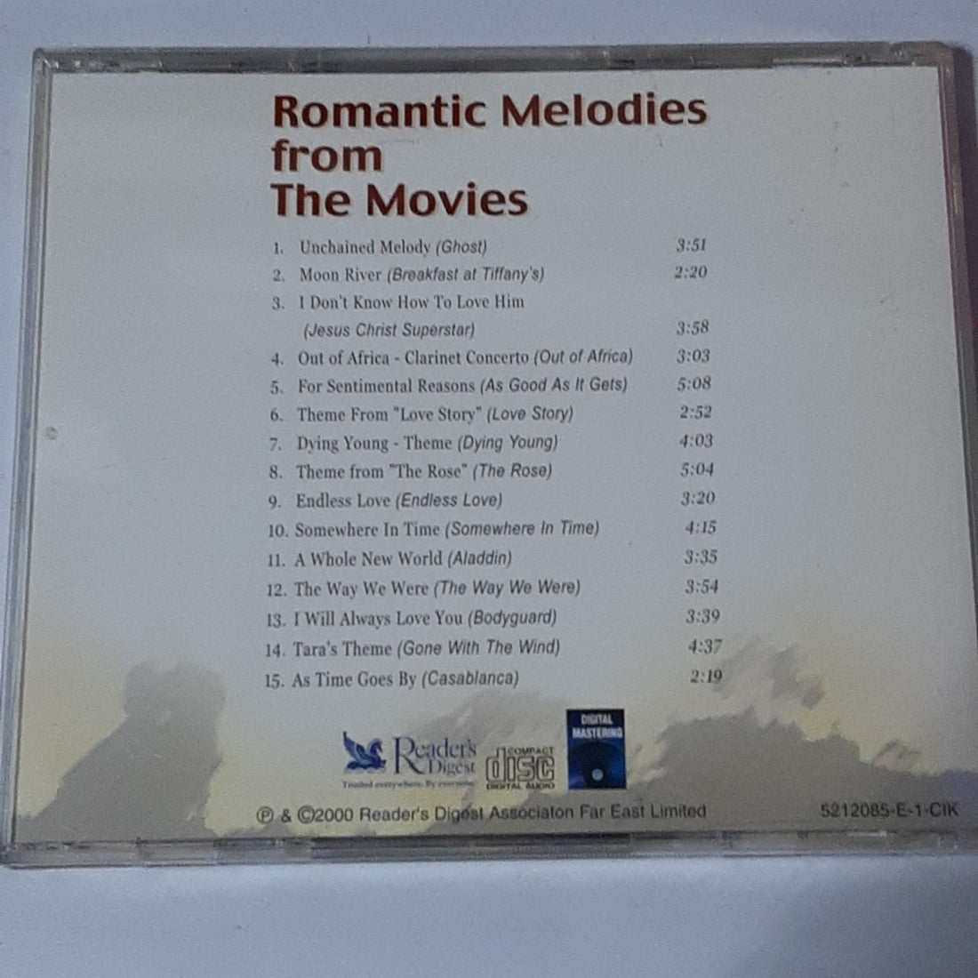 ซีดี Various - romantic melodies from the movies (CD) (VG+)