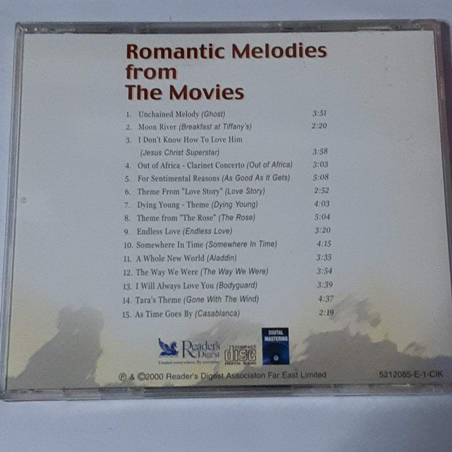 ซีดี Various - romantic melodies from the movies (CD) (VG+)