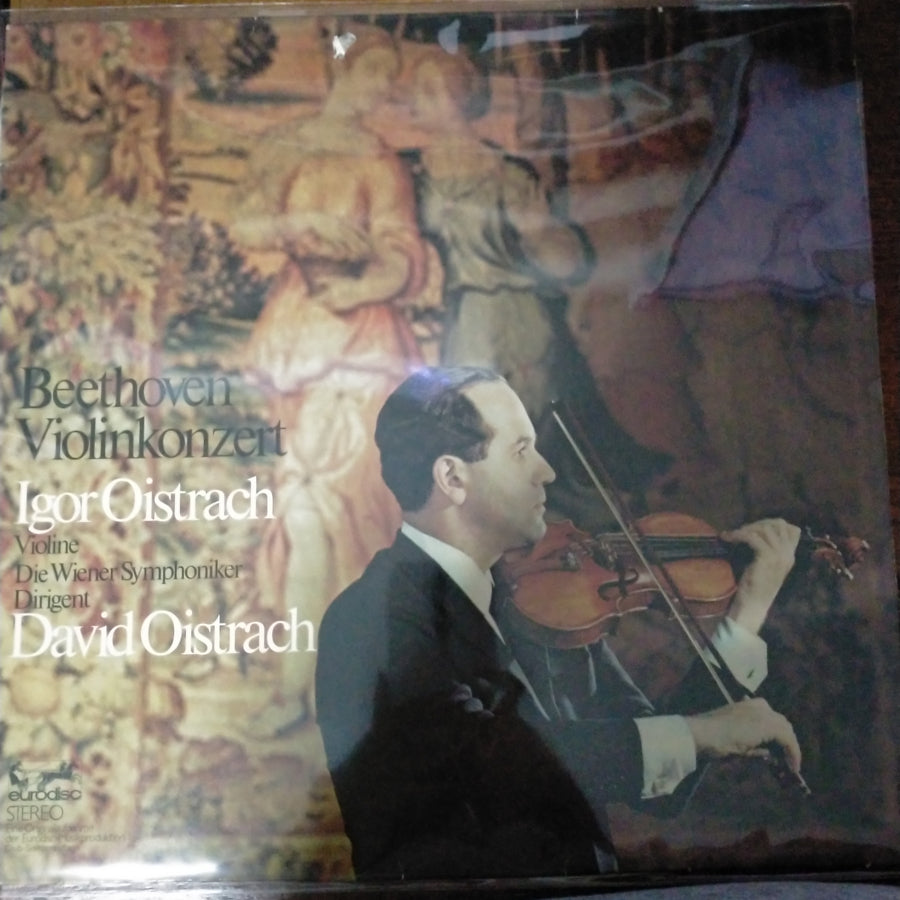 แผ่นเสียง Ludwig van Beethoven, Igor Oistrach, Wiener Symphoniker, David Oistrach - Violinkonzert (Vinyl) (VG+)