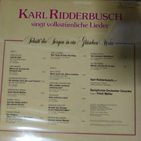 แผ่นเสียง Karl Ridderbusch - Singt Volkstümliche Lieder - Schütt' Die Sorgen In Ein Gläschen Wein (Vinyl) (VG+)