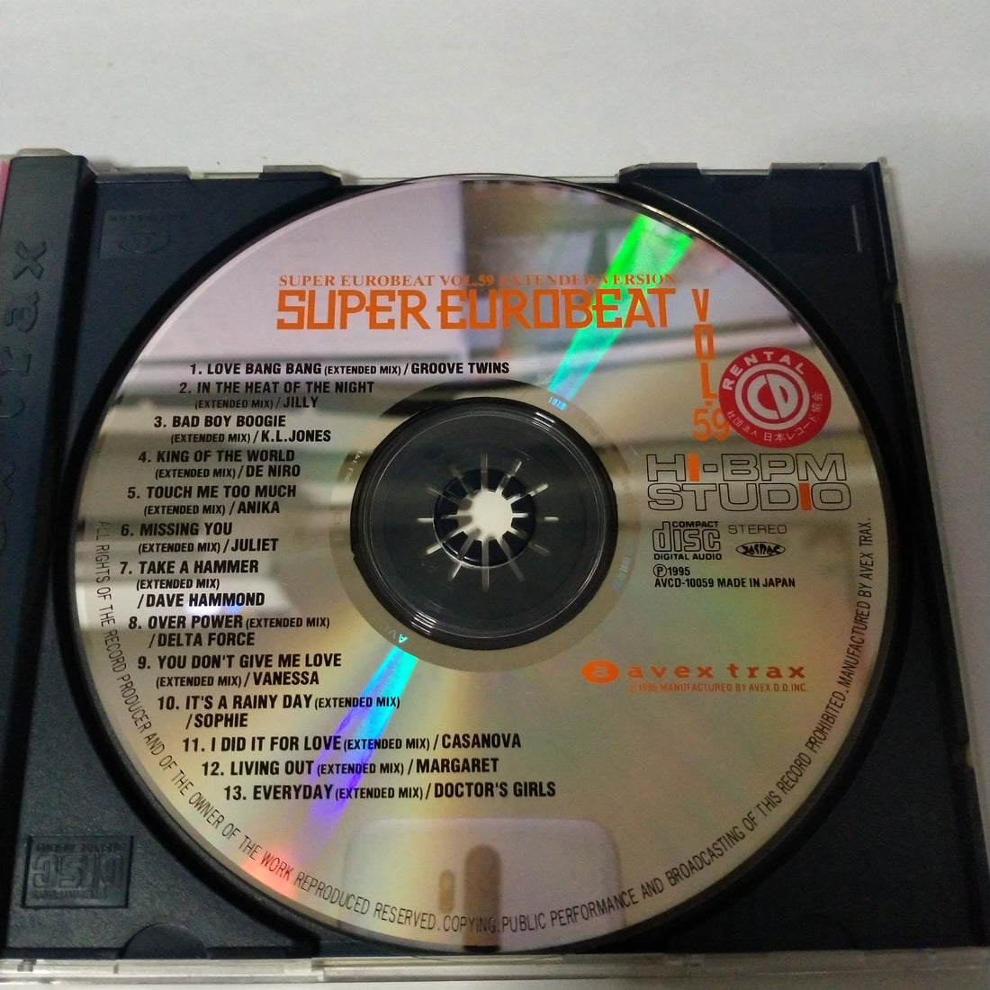 ซีดี Various - Super Eurobeat Vol. 59 - Extended Version (CD) (VG+)