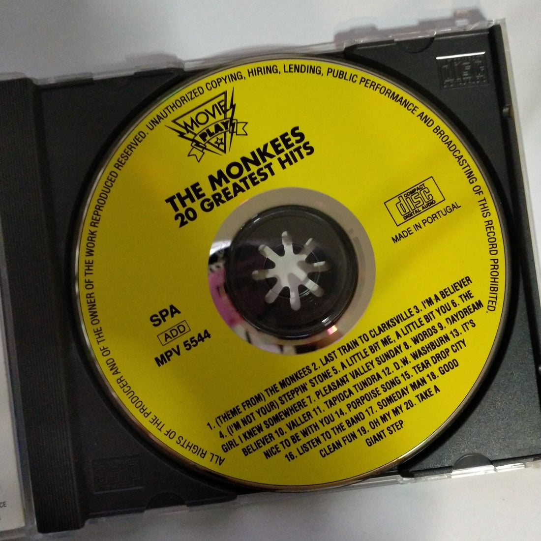 ซีดี The Monkees - 20 Greatest Hits (CD) (VG+)