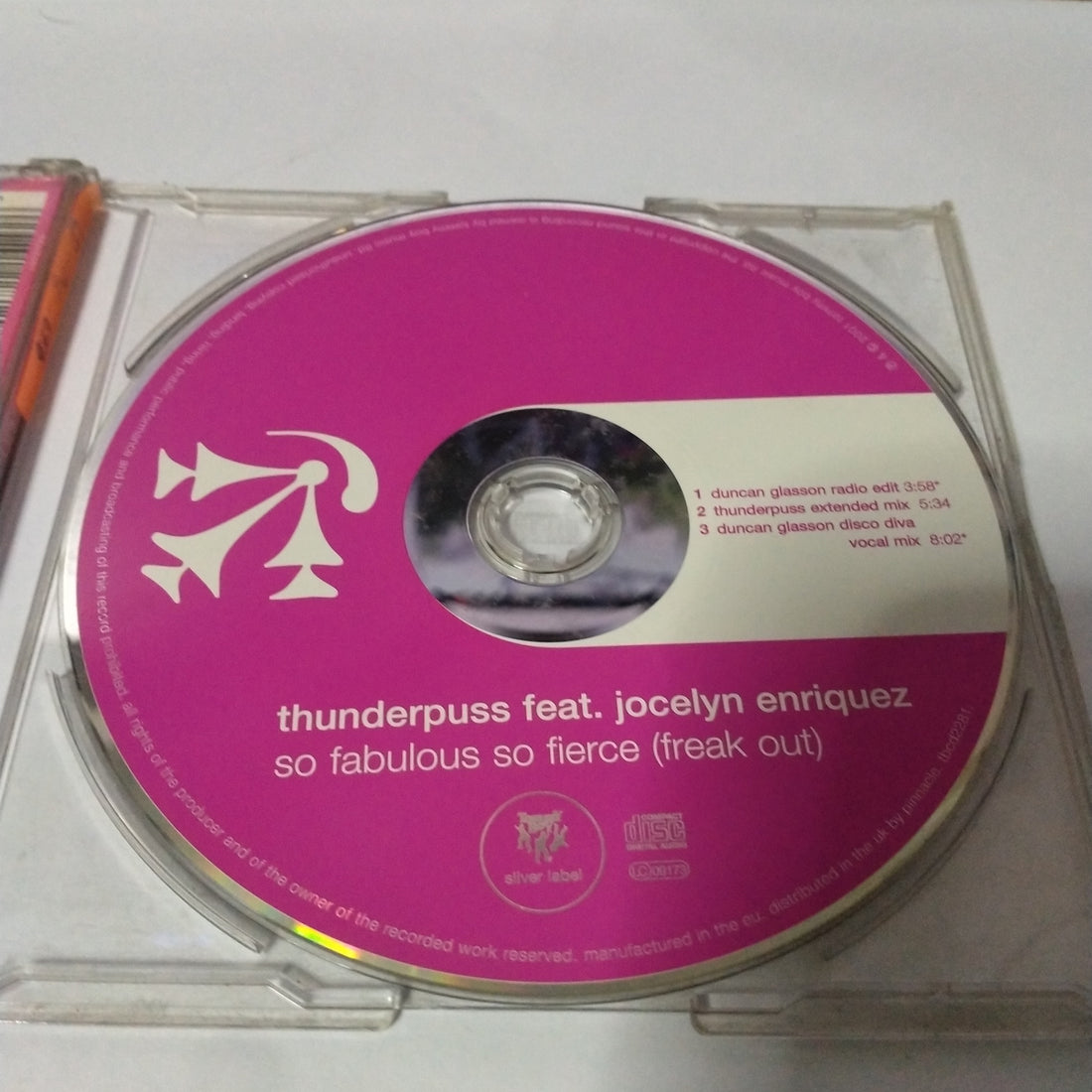 ซีดี Thunderpuss Feat. Jocelyn Enriquez - So Fabulous So Fierce Freak Out CD G+