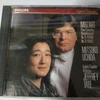 ซีดี Wolfgang Amadeus Mozart, Mitsuko Uchida, English Chamber Orchestra, Jeffrey Tate - Piano Concertos No.15 KV450 / No.16 KV451 (CD) (VG+)