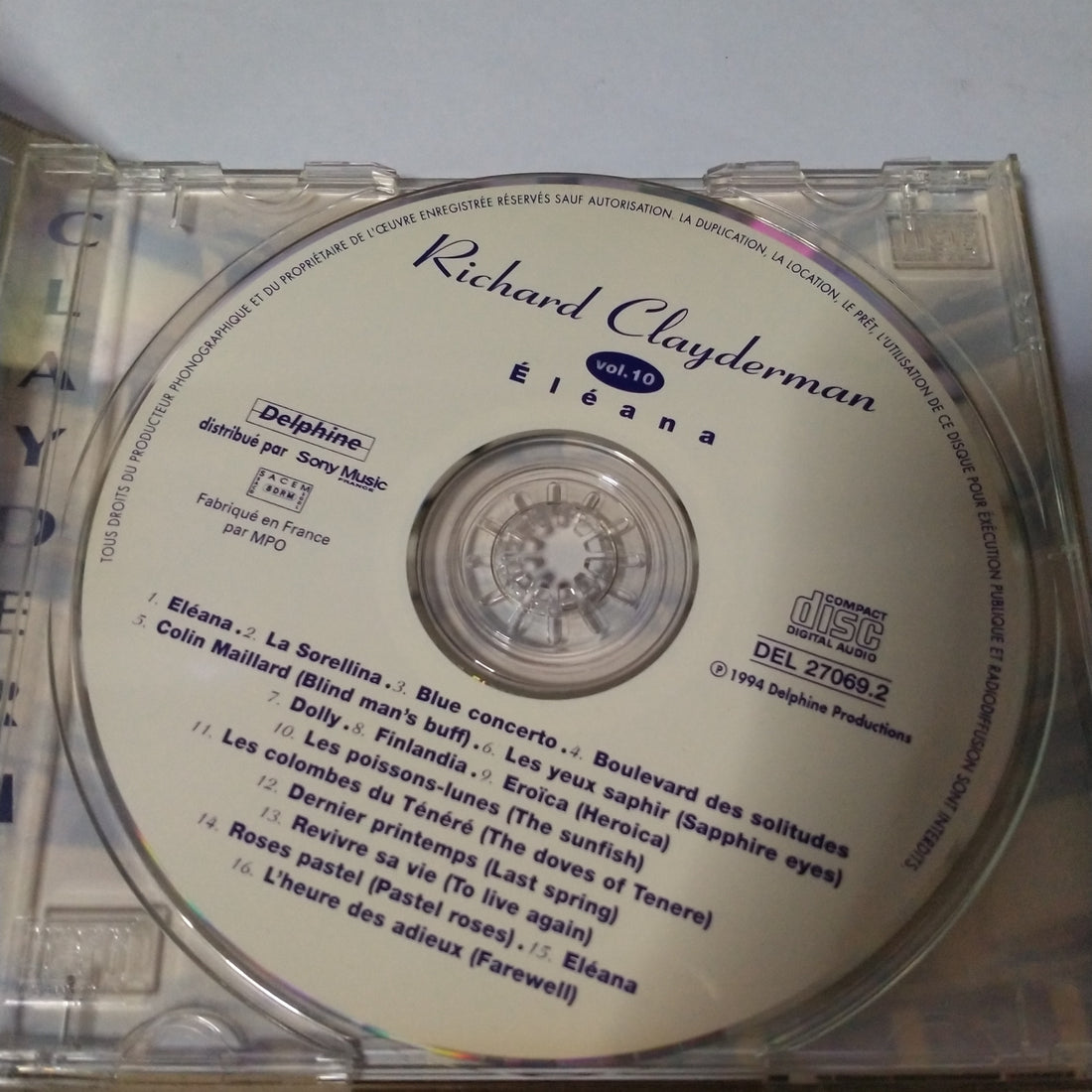Richard Clayderman - ELEANA  (CD) (VG+)
