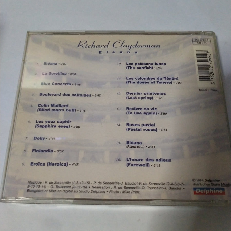 Richard Clayderman - ELEANA  (CD) (VG+)