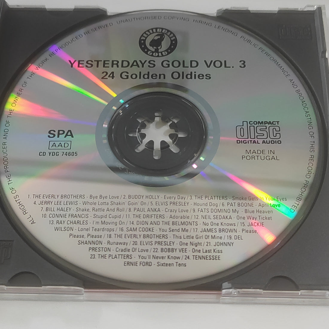 ซีดี Various - yesterdays gold 24 golden oldies VOL.4 (CD) (VG+)