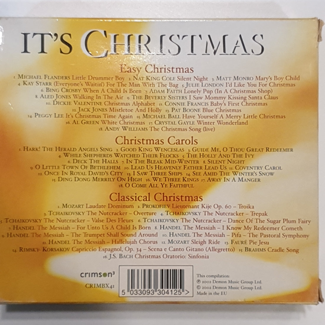 ซีดี Various - It's Christmas (CD) (VG+) (3 CD)