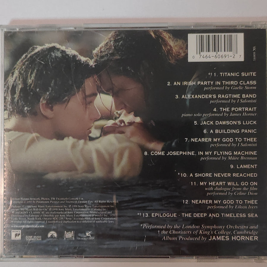 ซีดี James Horner - Back To Titanic (Music From The Motion Picture) (CD) (VG+)