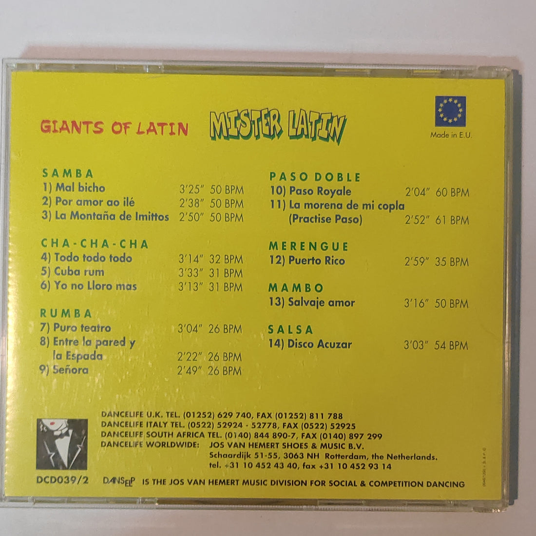 ซีดี Giants Of Latin - Mister Latin (CD) (VG+)