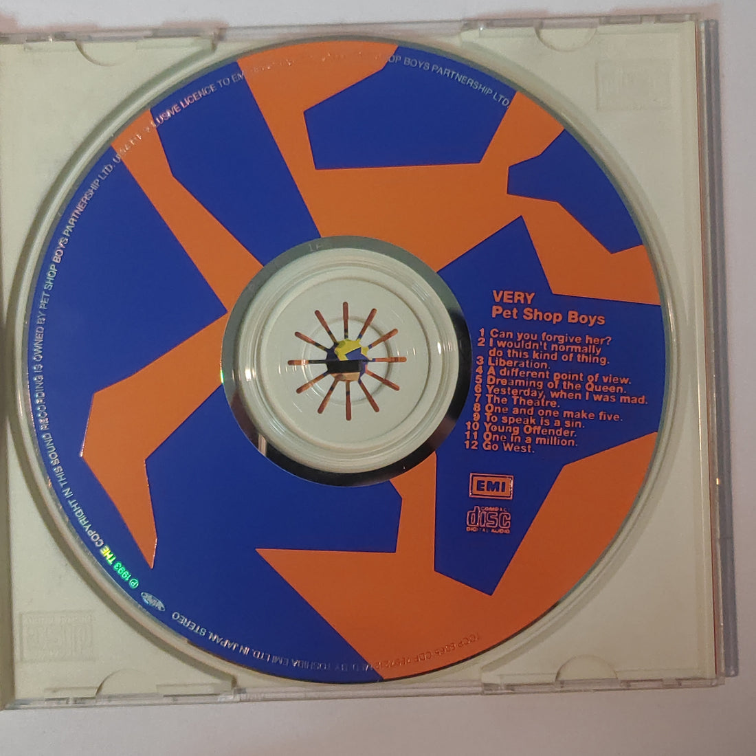 ซีดี Pet Shop Boys - Very (CD) (VG+)