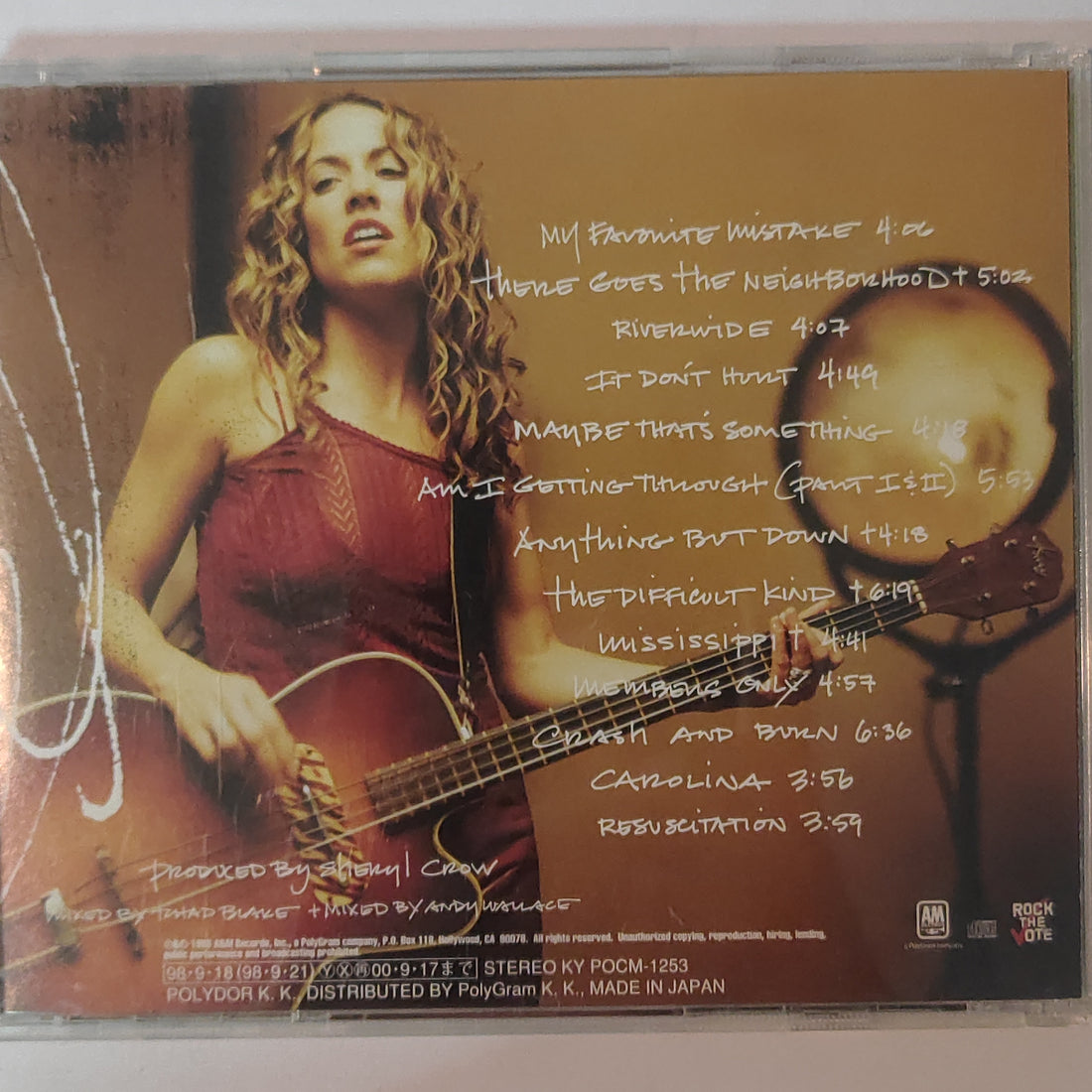 ซีดี Sheryl Crow - The Globe Sessions (CD) (VG+)