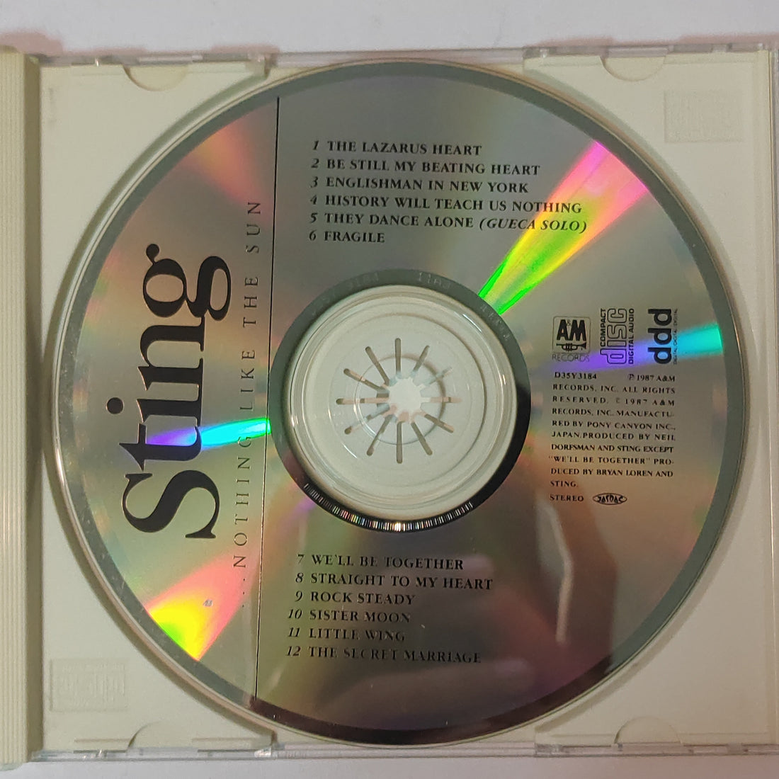 ซีดี Sting - ...Nothing Like The Sun (CD) (G)