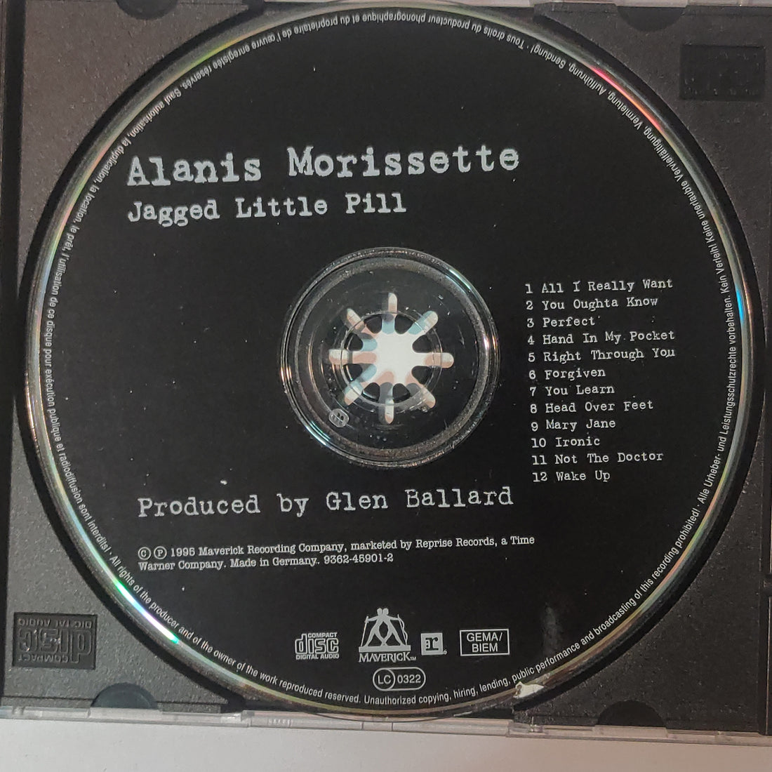 ซีดี Alanis Morissette - Jagged Little Pill CD VG+