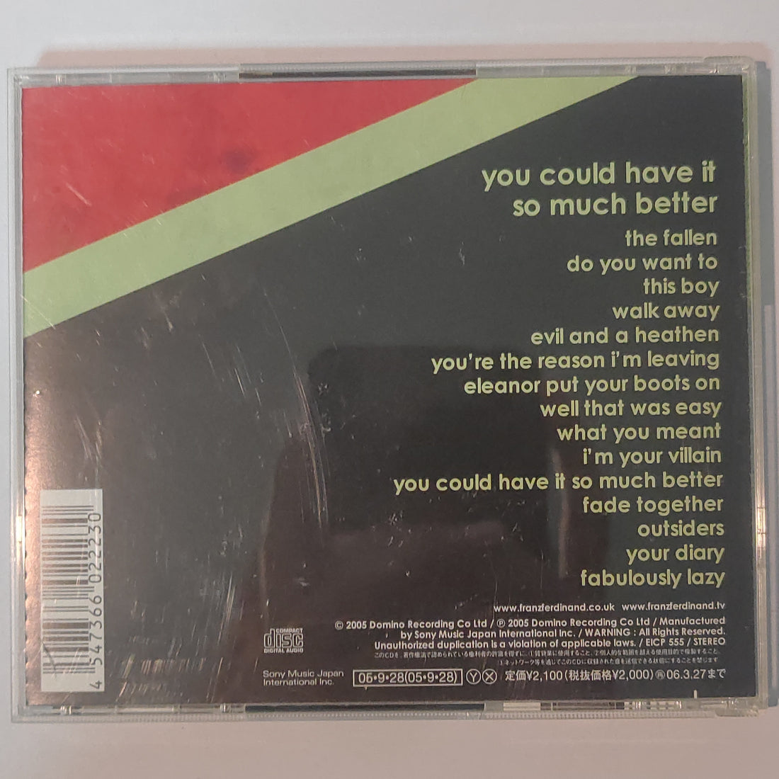 ซีดี Franz Ferdinand - You Could Have It So Much Better CD VG+