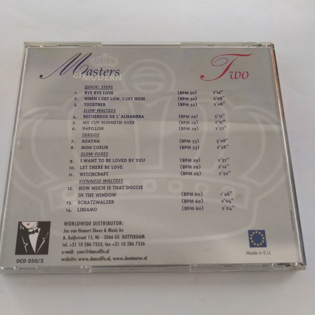 ซีดี The Dancelife Studio Orchestra & Singers - Masters Of Modern Two (CD) (VG)