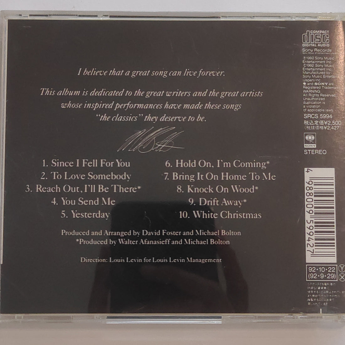 Michael Bolton - Timeless (The Classics) (CD) (VG+)