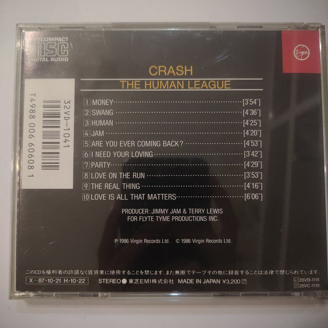 ซีดี The Human League - Crash (CD) (VG+)