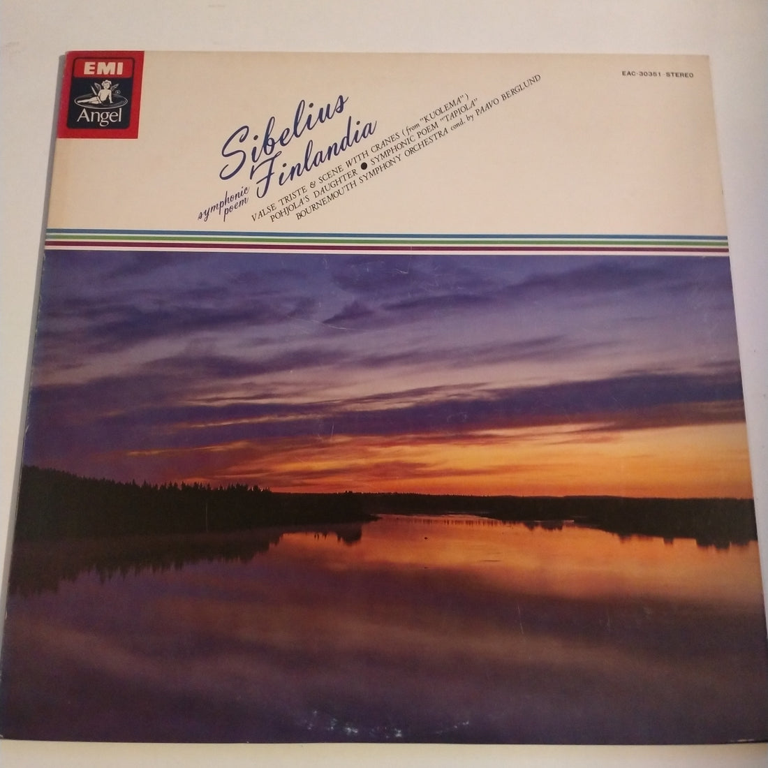 แผ่นเสียง Jean Sibelius, Bournemouth Symphony Orchestra, Paavo Berglund - Symphonic poem Finlandia - Valse Triste & scene with cranes Vinyl VG+