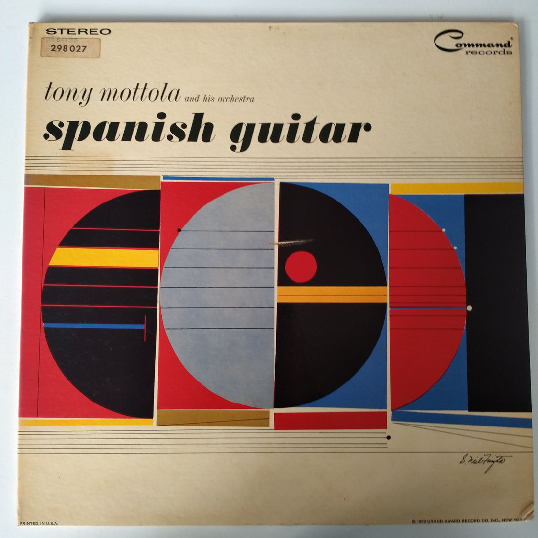 แผ่นเสียง Tony Mottola And His Orchestra - Spanish Guitar (Vinyl) (VG+)