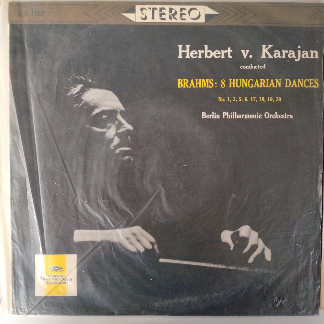 Herbert von Karajan Conducted Johannes Brahms – Berliner Philharmoniker - 8 Hungarian Dances (No. 1, 3, 5, 6, 17, 18, 19, 20) (Vinyl) (VG+)