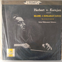 แผ่นเสียง Herbert von Karajan Conducted Johannes Brahms – Berliner Philharmoniker - 8 Hungarian Dances (No. 1, 3, 5, 6, 17, 18, 19, 20) (Vinyl) (VG+)