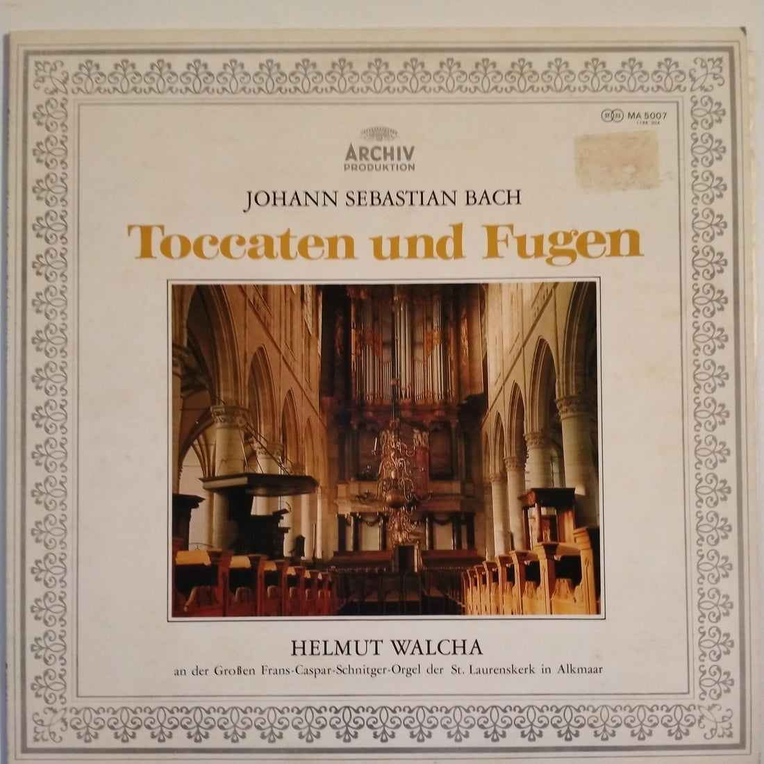 แผ่นเสียง Johann Sebastian Bach - Helmut Walcha - Toccaten Und Fugen (Vinyl) (VG+)