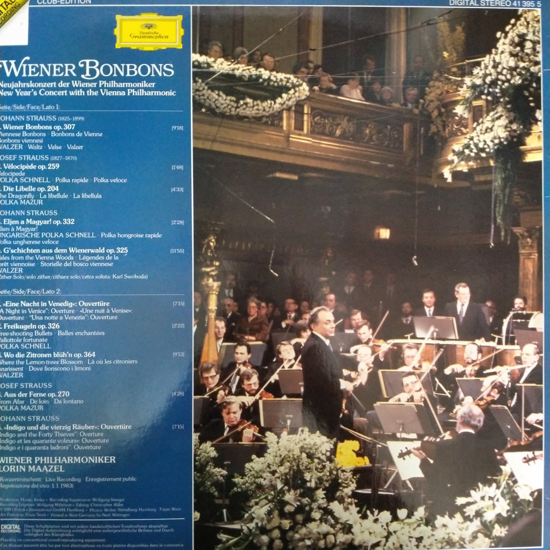 แผ่นเสียง Lorin Maazel, Wiener Philharmoniker - Wiener Bonbons (Neujahrskonzert Der Wiener Philharmoniker = New Year's Concert With The Vienna Philharmonic) (Vinyl) (VG+)