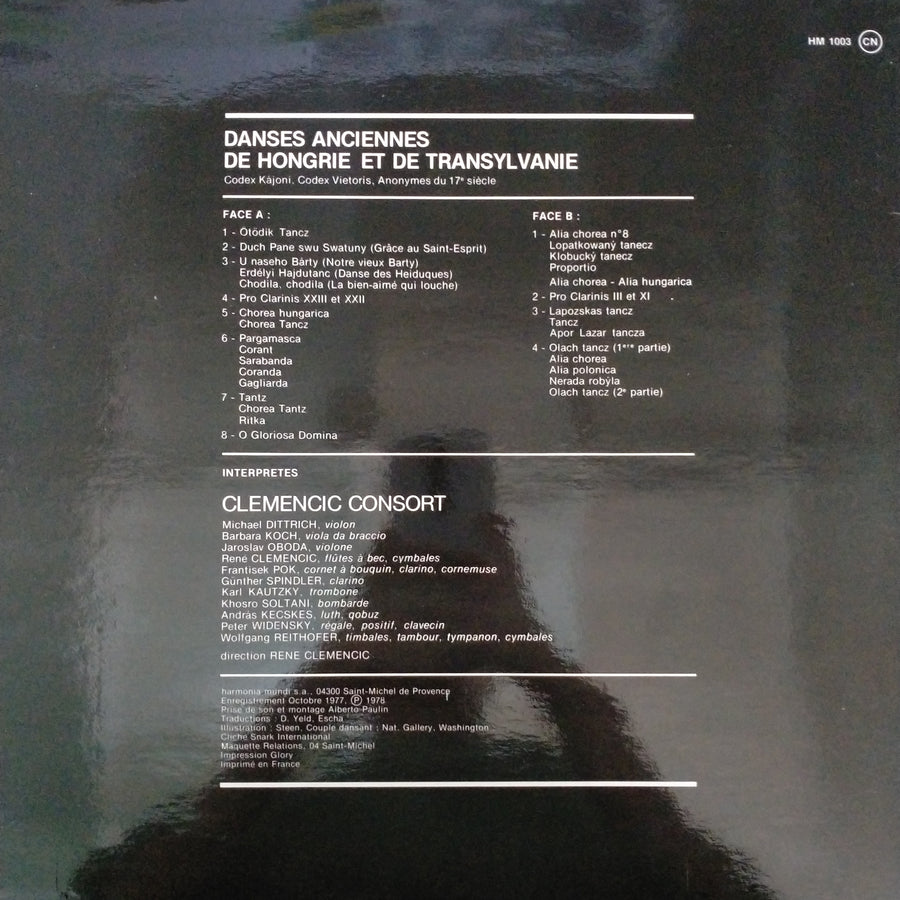 แผ่นเสียง Clemencic Consort, René Clemencic - Danses Anciennes De Hongrie Et De Transylvanie (Vinyl) (VG+)