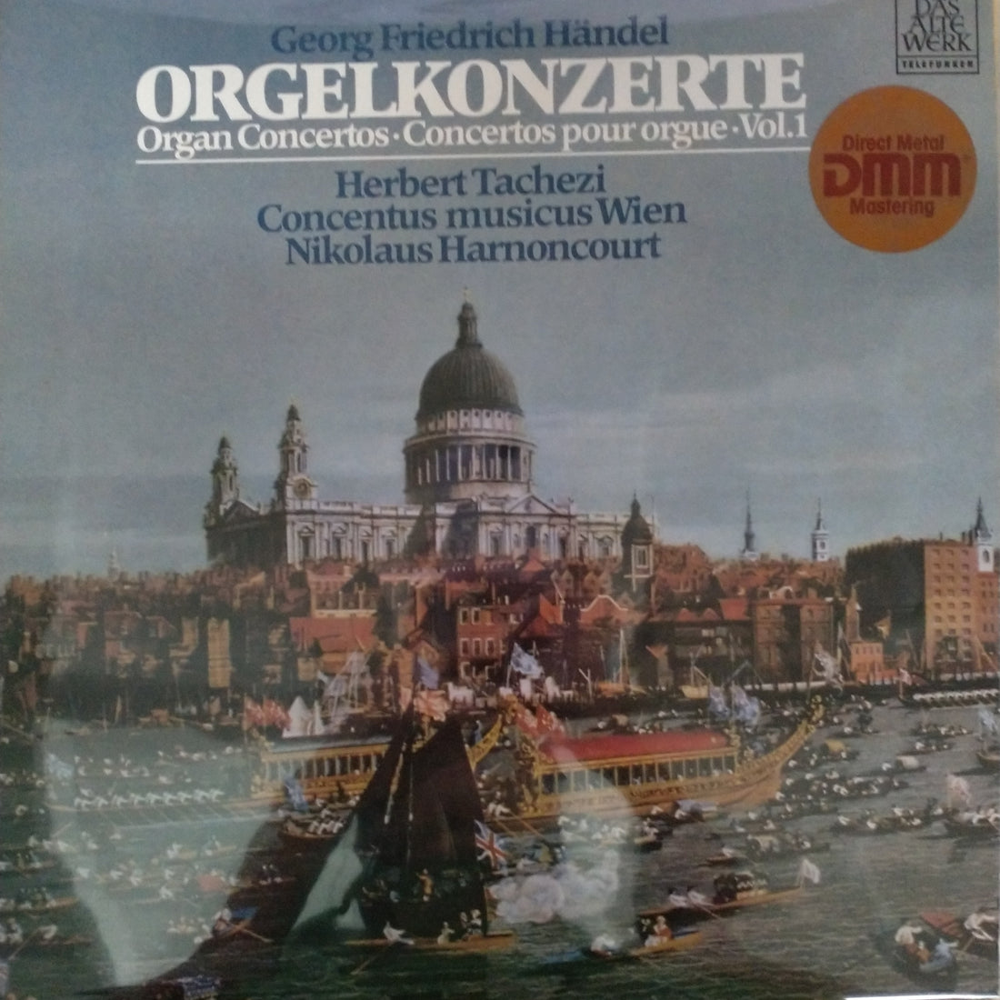 Georg Friedrich Händel - Herbert Tachezi, Concentus Musicus Wien, Nikolaus Harnoncourt - Orgelkonzerte (Vol. 1) Op. 4, Nr. 1-4 (Vinyl) (VG+)