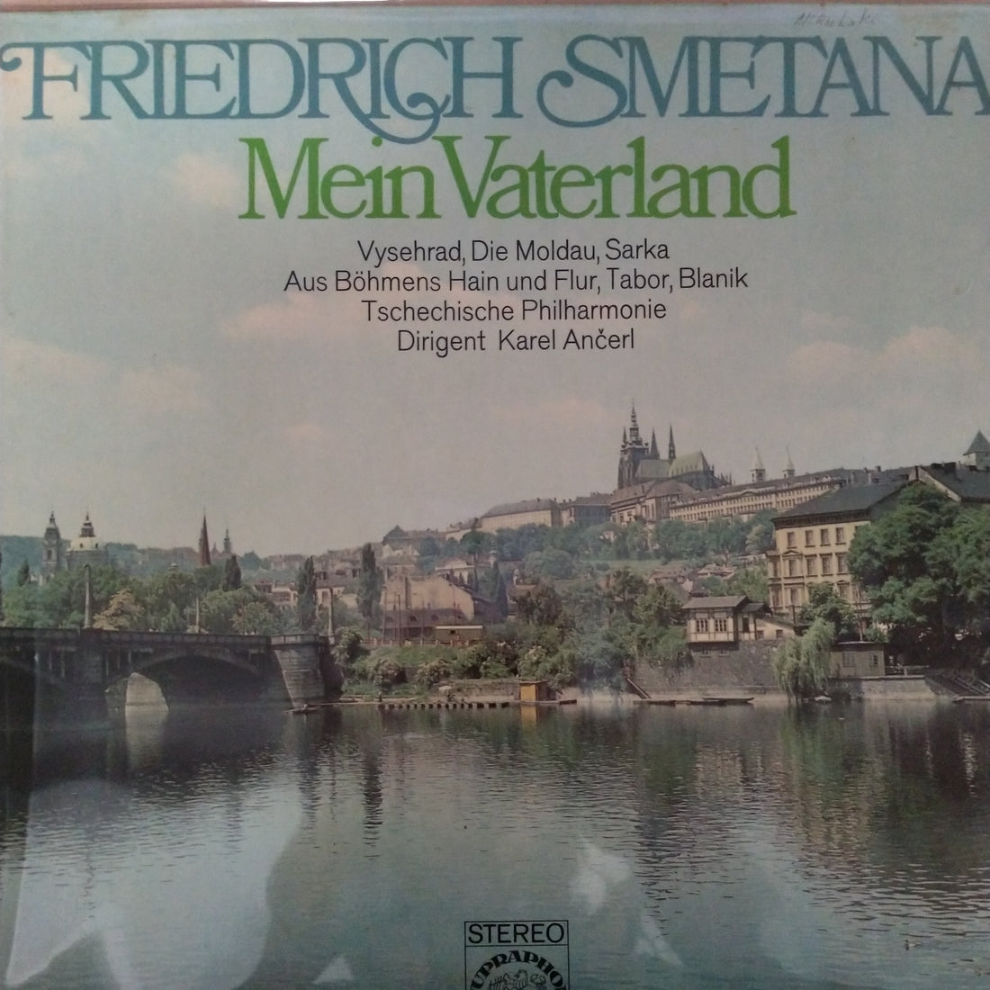 Bedřich Smetana - The Czech Philharmonic Orchestra, Karel Ančerl - Mein Vaterland (Vinyl) (VG+)