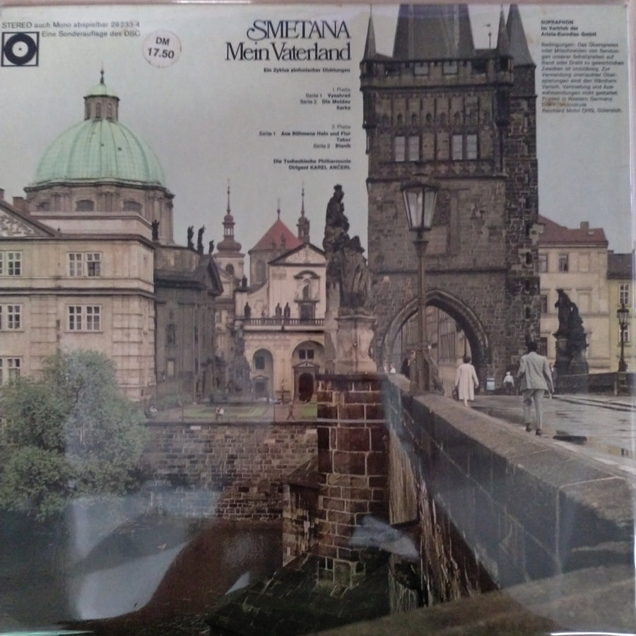 Bedřich Smetana - The Czech Philharmonic Orchestra, Karel Ančerl - Mein Vaterland (Vinyl) (VG+)