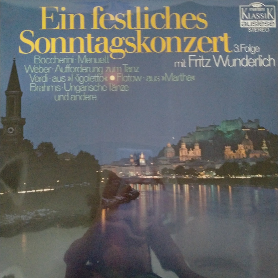 แผ่นเสียง Fritz Wunderlich - Ein Festliches Sonntagskonzert, 3. Folge Vinyl VG+