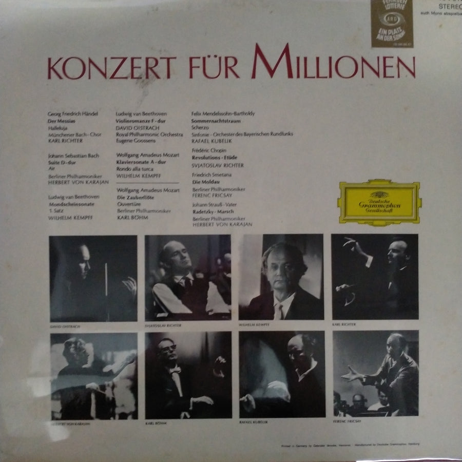 แผ่นเสียง Various - Konzert Für Millionen (Vinyl) (VG+)